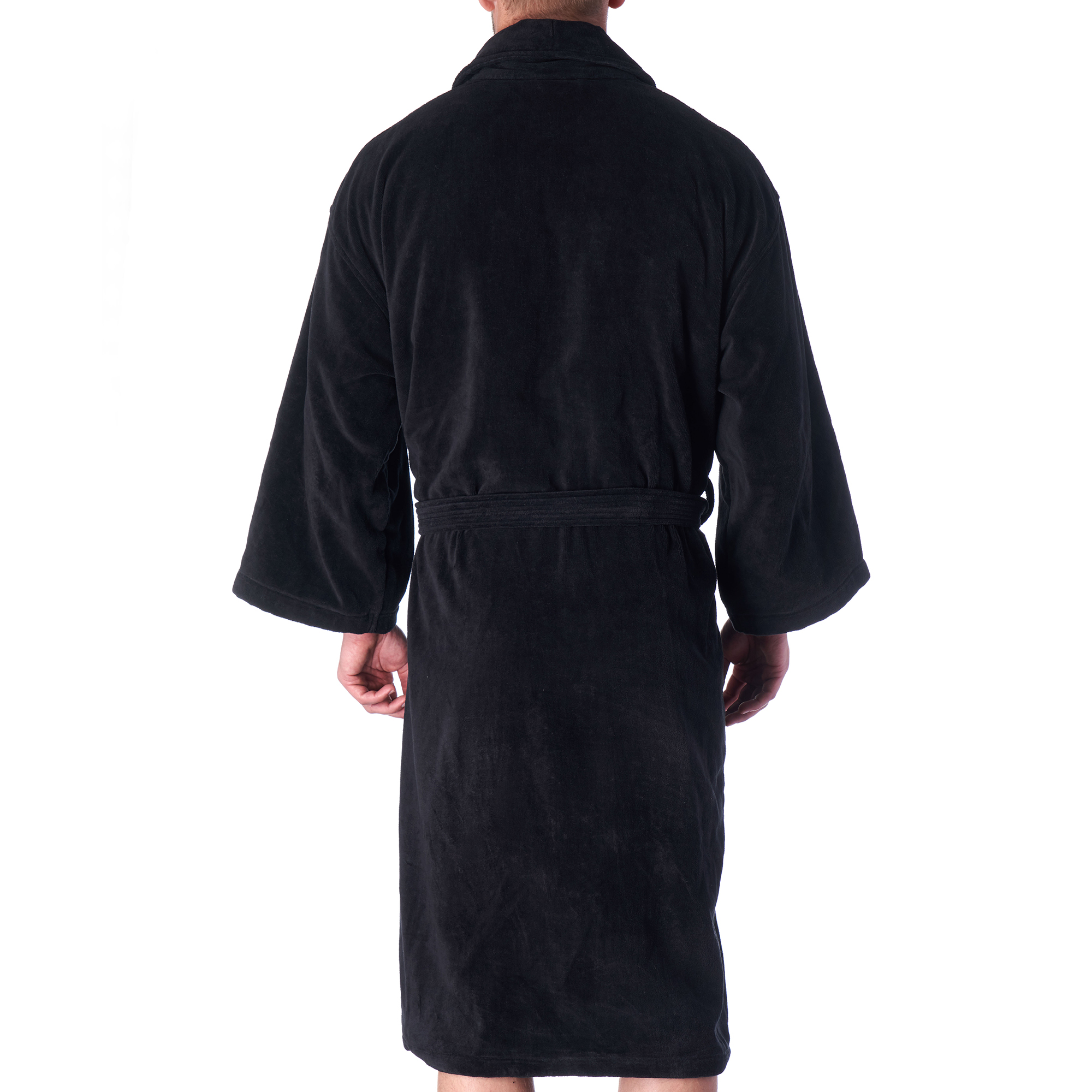 Alpine Swiss Aiden Mens Cotton Terry Cloth Bathrobe Shawl Collar Velour